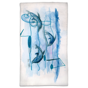 Dolphins & Sea Hand Towels