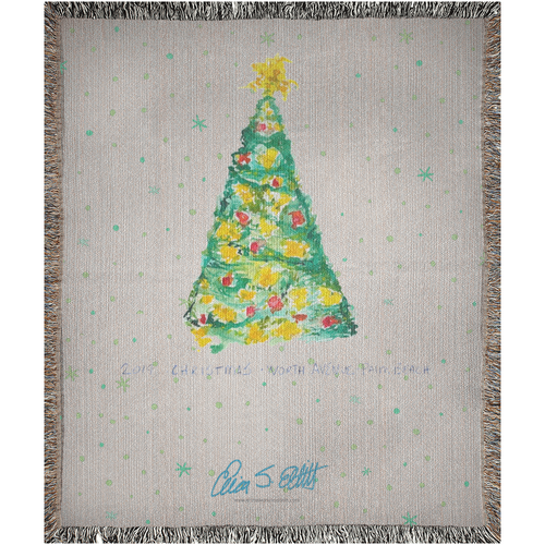 Christmas Tree Woven Blankets