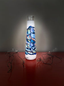 Elegant Universe in Blue Water Bottle