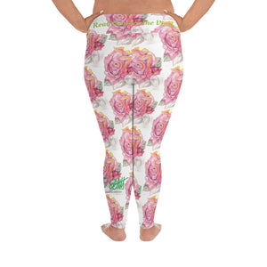 Read Between the Vines All-Over Print Plus Size Yoga Leggings