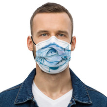 "Dolphins  and music" Premium face mask