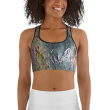 Sports bra featuring "Earth Trilogy, Elements of the Sun"