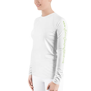 Women's Rash Guard "We stopped listening when you started in with the name calling."