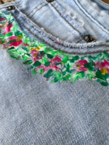 Painted on Jeans (Free People high rise short)