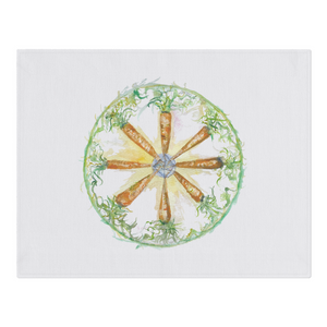 8 Carrot Diamond Ring Mandala Placemat