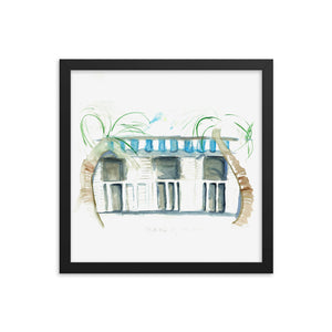 "Cabanas By The Sea No.1" Framed poster