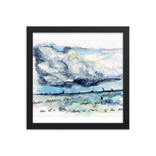 "Clouds Scudding By" Framed poster