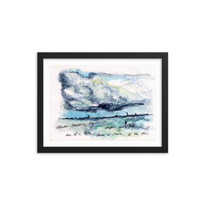 "Clouds Scudding By" Framed poster