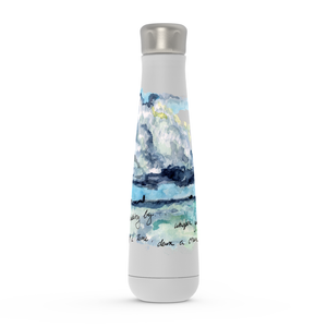 "Clouds scudding by" Water Bottle