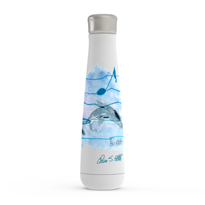 "Dolphins and music" Water Bottle